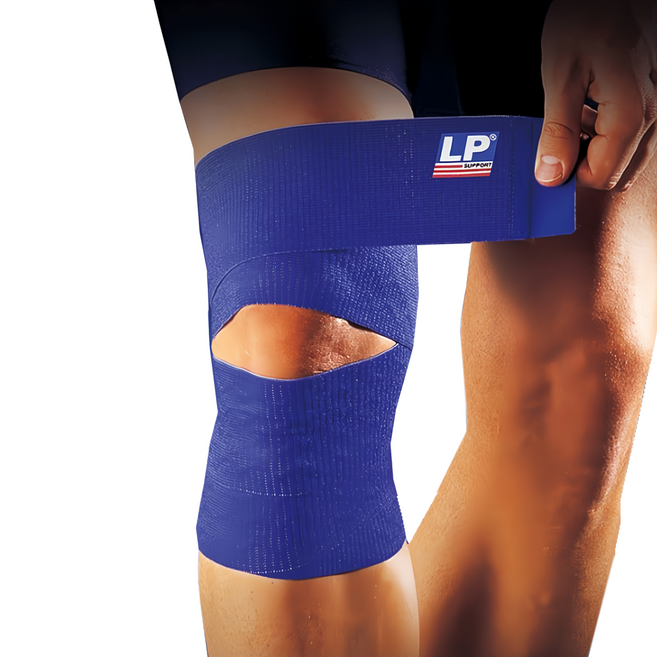 LP SUPPORT MAXWRAP 膝部矽膠彈性繃帶 691-BL-F, 1個