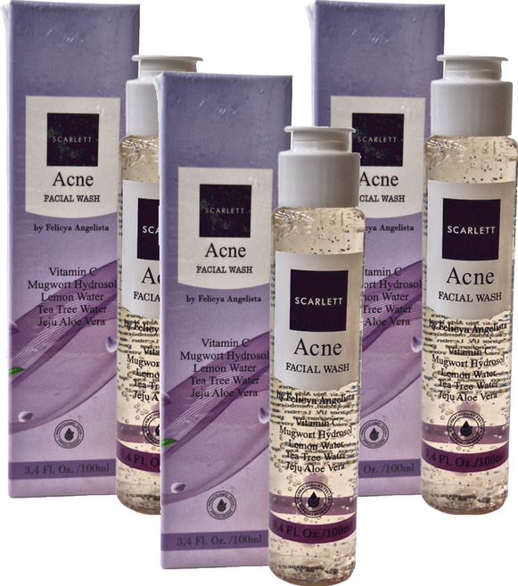SCARLETT Acne 控油洗面乳, 100ml, 3瓶
