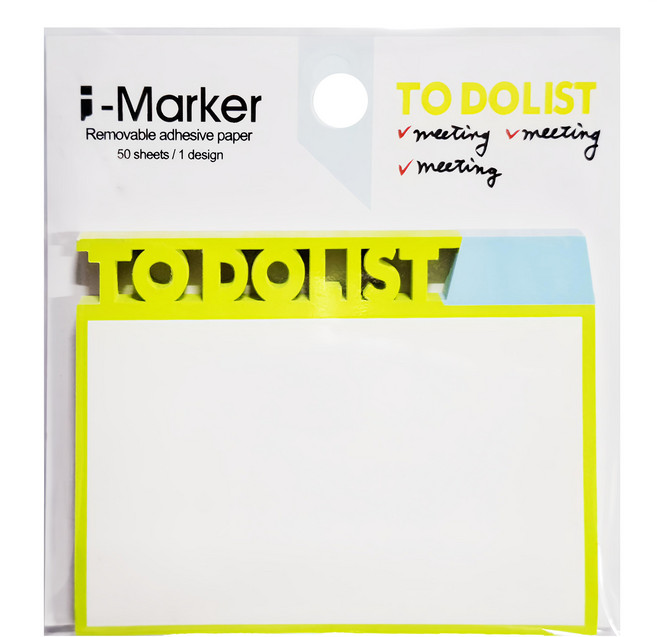 知音文創 i-Marker 文字事務便利貼, TO DO LIST, 1本, 50張