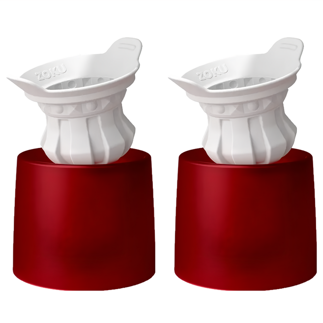 ZOKU 製冰模具 2入, 皇冠 白色 + 紅色, 1組