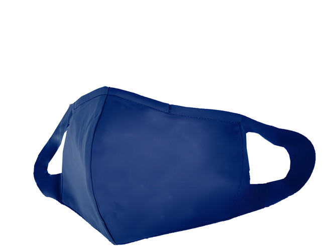 Osun 一體成型防疫3D立體三層防水運動透氣布口罩 台灣製 CE319 素色款, 藏青色, 1入, 1片