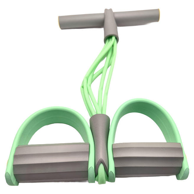 OMG 升級6管加粗 腳蹬拉力器 仰臥起坐健腹訓練輔助器, 綠色, 1個