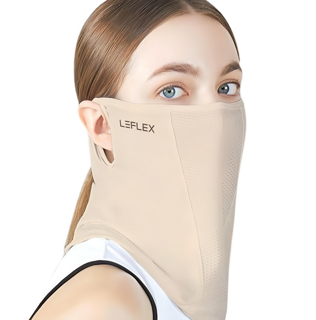 LEFLEX 防曬面罩, 1個, 膚色