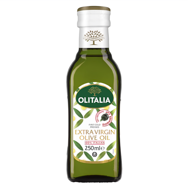 OLITALIA 奧利塔特級初榨橄欖油 第一道冷壓初榨 100%義大利橄欖 適合中低溫料理, 250ml, 1瓶