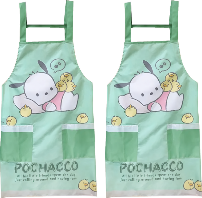 Pochacco 帕恰狗 圍裙, 慵懶時光 綠色, 2件