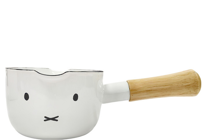 FUJIHORO 木柄單手鍋 12cm, 白色, 1個