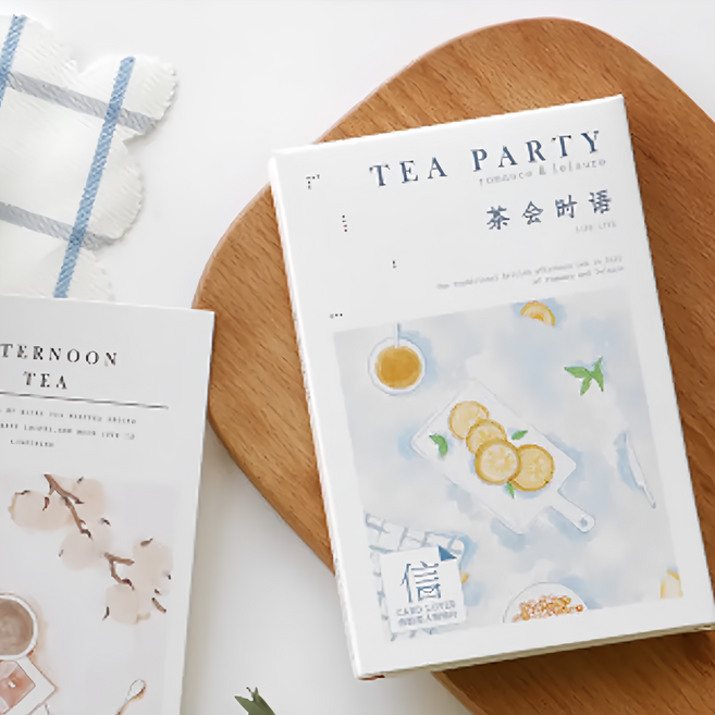 明信片 2張裝, 茶會時語, 1組