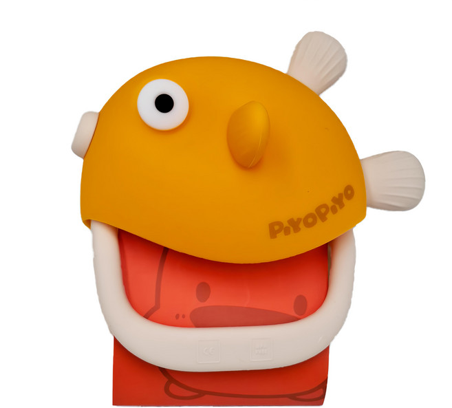 PiYOPiYO 黃色小鴨 鉑金矽膠固齒器, 固齒器, 橘色 + 紅色 + 白色, 1個