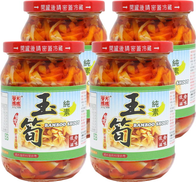 譽方媽媽 傳香之寶 玉蘭香筍, 340g, 4罐