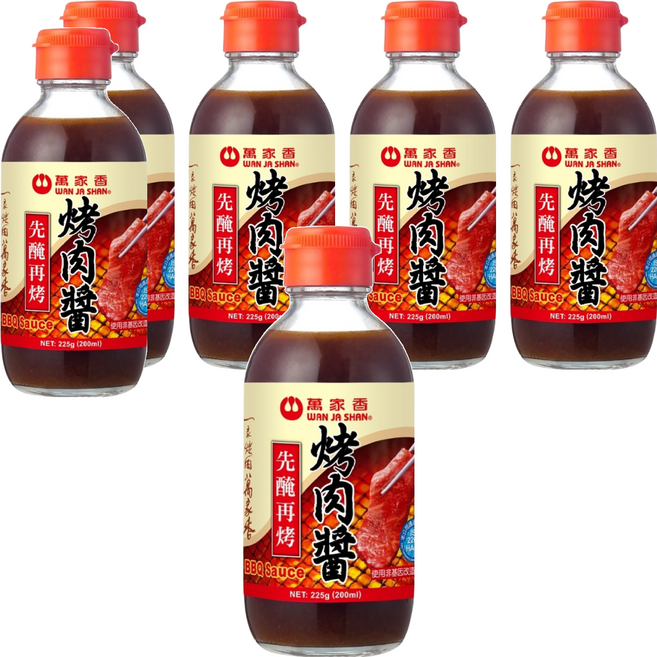萬家香 醃烤肉醬, 225g, 6瓶