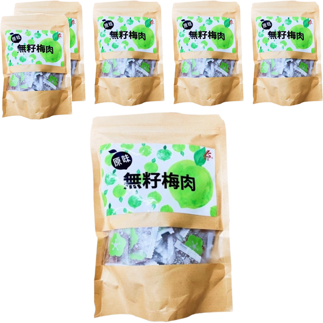 同正 原味無籽梅肉, 150g, 6包