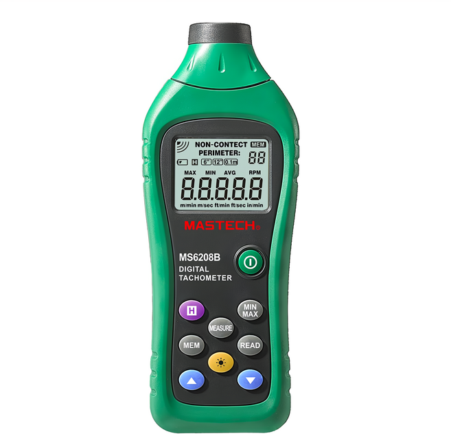 MASTECH 邁世 非接觸式 數字轉速表 MS6208B, 1台