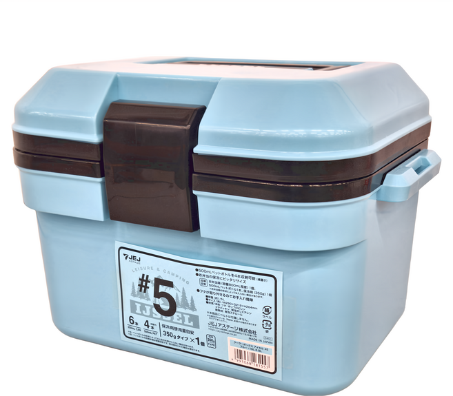 JEJ ASTAGE 日本製手提肩揹兩用保冷冰桶 29 x 21.9 x 20.4cm 900g, 天空藍, 5L