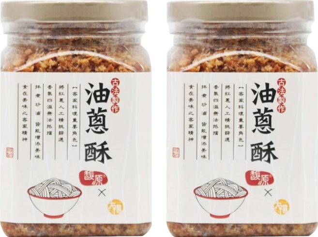 SUNFOOD 太禓食品 古法製作純手工油蔥酥, 300g, 2罐
