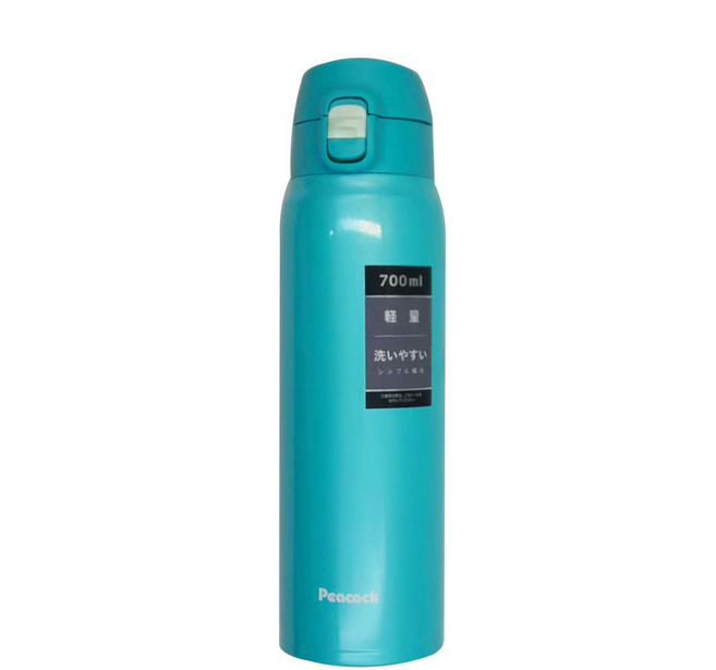 Peacock 日本孔雀 316不鏽鋼 輕量隨行 彈蓋直飲 保冷保溫杯 700ml 晴天藍, 1個