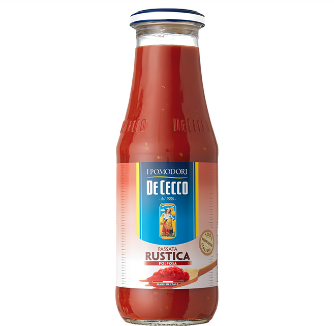 DE CECCO 得科 Passata Rustica Polposa 義大利蕃茄泥, 700g, 1瓶