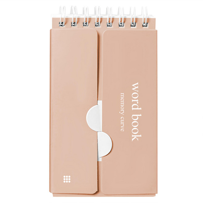 隨身口袋可遮擋筆記本, 粉橘色, 1本