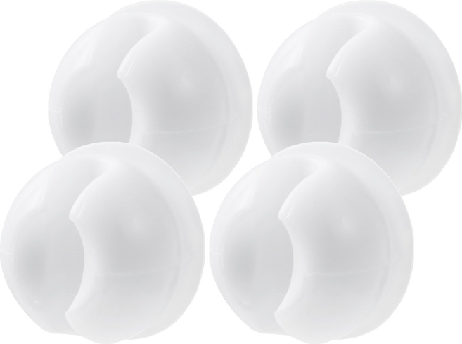 TAMSAA 免打孔吸盤式牙刷架, White, 4個