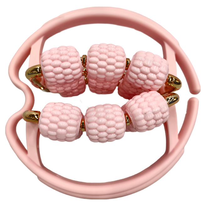 MICHAEL FITNESS 麥克健身 18輪夾腿按摩器, 雲霞粉, 1個