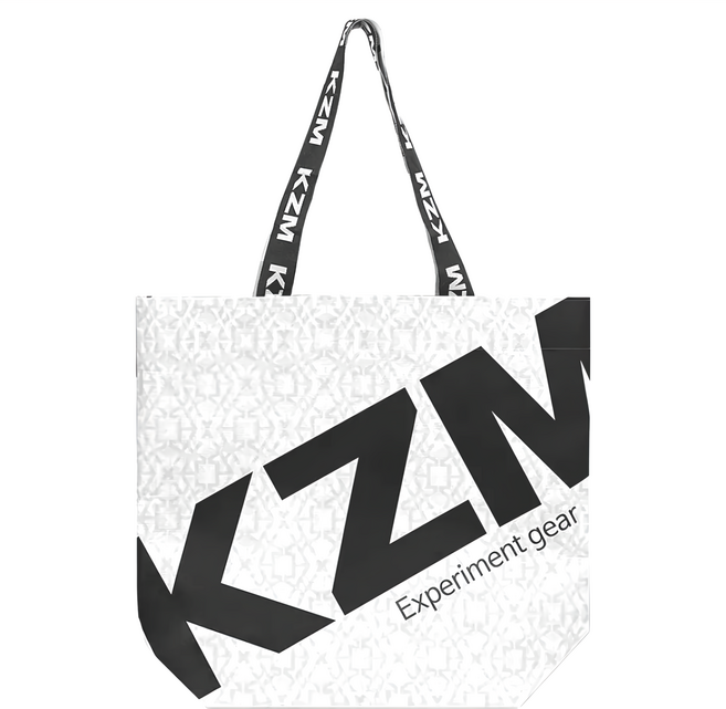 KZM 購物袋, 1個, BLACK & WHITE