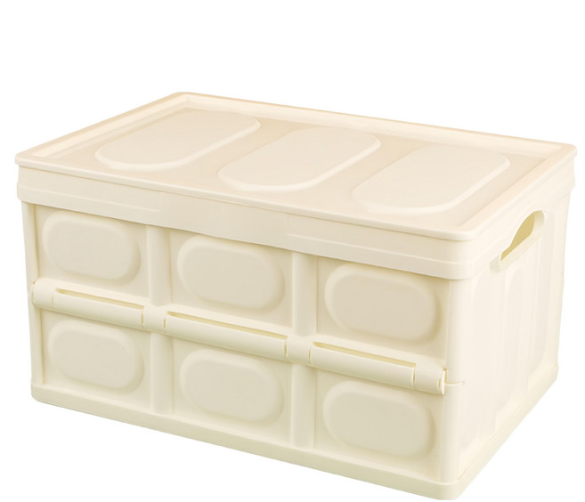 小麥購物 大容量50L可摺疊收納箱 L2916, 1個, 白色