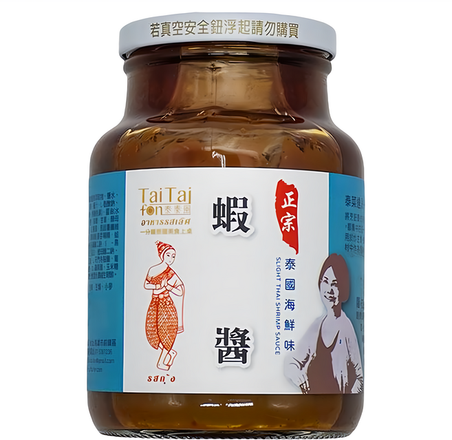 TaiTaifon 泰泰風 正宗蝦醬 小辣, 600g, 1罐