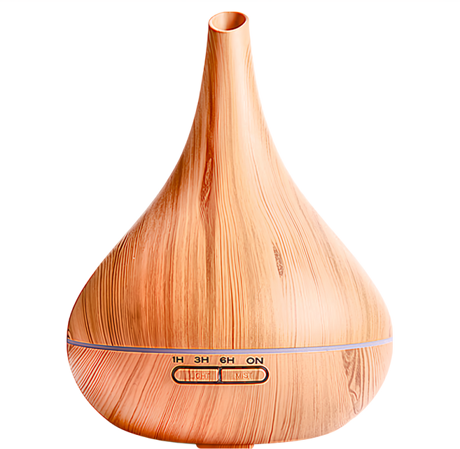 細口木紋香薰機 Set 300ml 淺色木紋 LED七彩漸變燈光, CAAD0061AS1