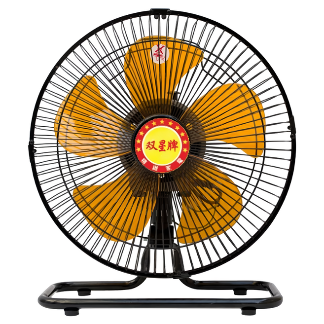 雙星牌 360度外旋式循環電扇/桌扇 12吋, TS-1213, 黑色 + 橘色
