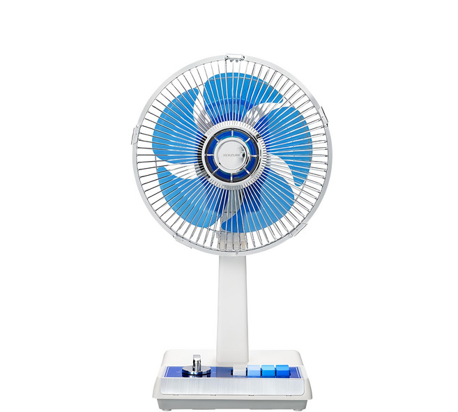 KOIZUMI 小泉成器 復古藍白電風扇 KLF-G035 三段風速 110V 60Hz