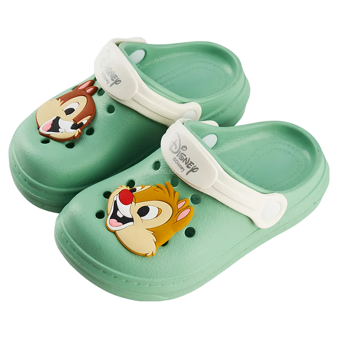 Disney 迪士尼 兒童款 洞洞防水布希鞋 立體造型園丁鞋