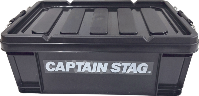 CAPTAIN STAG 鹿牌 CS經典款長型收納箱 900g 13L, 1層, 黑色, 1個