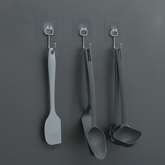 comet 免打孔黏貼式掛勾, 透明, 20個