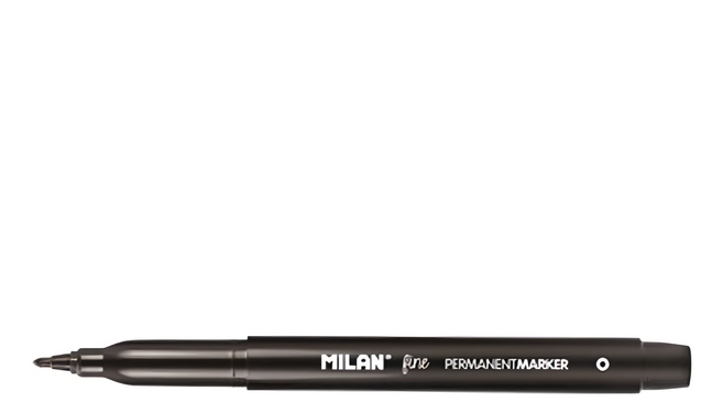 MILAN 細字油性奇異筆 10支, 1盒, 黑色
