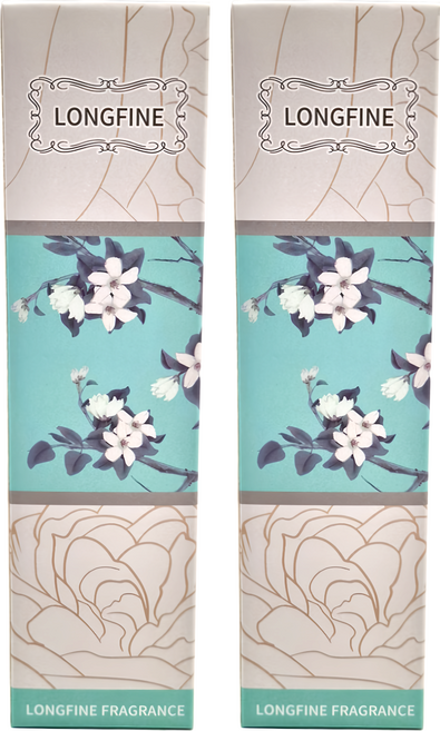 LONGFINE 朗氛 植物精油 ins北歐乾燥花無火香薰擺飾, 太平洋海風, 50ml, 2瓶