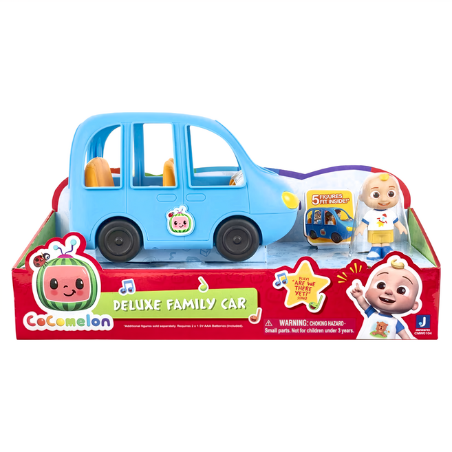 CoComelon 可可瓜 豪華聲光休旅車 內含5個公仔 3歲以上, 1個, 藍色