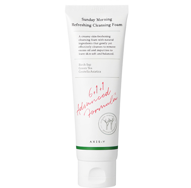 AXIS-Y 安舒研 積雪草保濕洗面乳 Sunday Morning Refreshing Cleansing Foam, 120ml, 1條