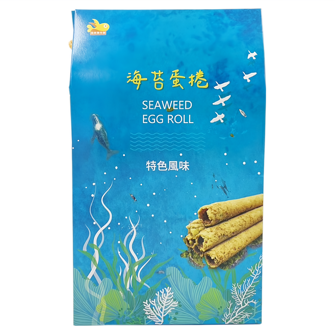 Xinhua 信華 海苔蛋捲 4包, 144g, 1盒