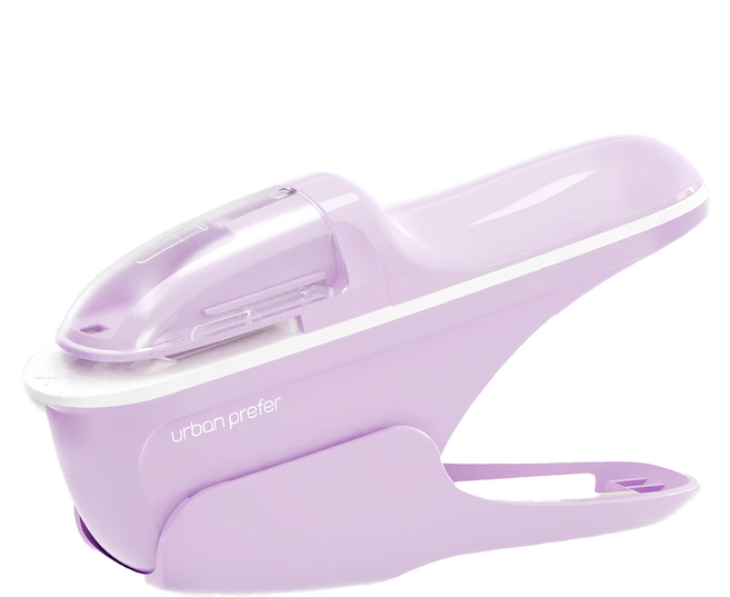 urban prefer PIN 無針釘書機 一次可釘8張紙, 晚霞紫, 1個