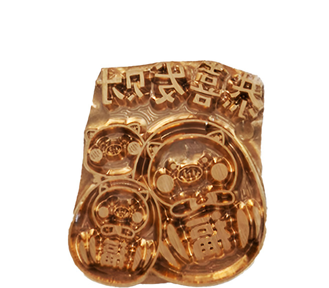 Betty's 焙蒂絲 烙印模 小豬不倒翁恭喜發財, 金色, 1個