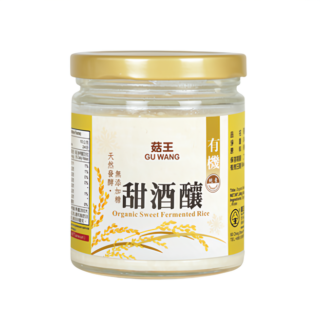 菇王 有機甜酒釀, 240g, 1罐