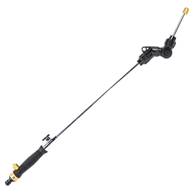 ANBORTEH 安伯特 噴射龍強力噴水槍 雙噴射水流模式/新一代225度任你調/暫時止水閥門設計, 黑色, 770mm
