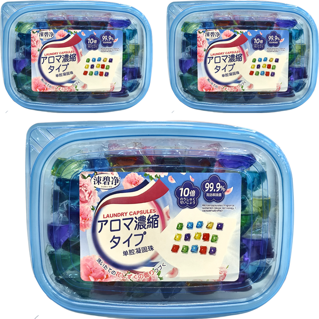 涑碧淨 單腔濃縮洗衣凝珠, 3盒, 100顆