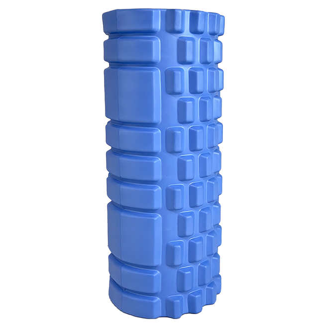 瑜珈柱 32 x 13.5cm 藍色 - 3D浮點 高彈力EVA材質 防水防汗, 1個