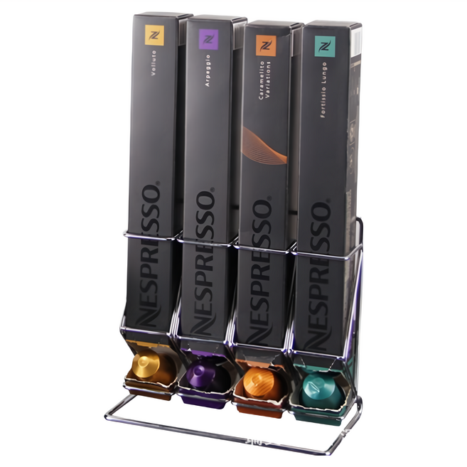 YMJ 立式咖啡膠囊收納架, 銀色, 1個