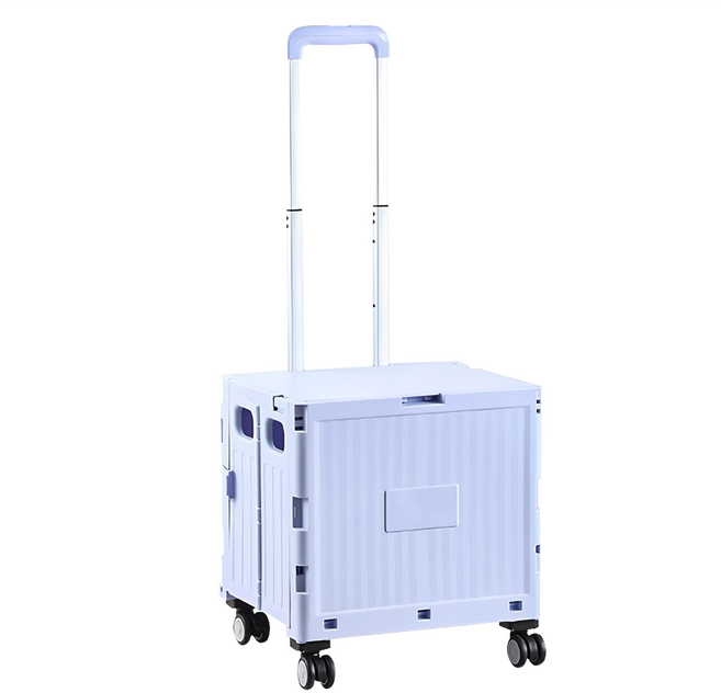 購物推車 萬向輪可拆蓋 BJ005 45L, 紫色, 1個