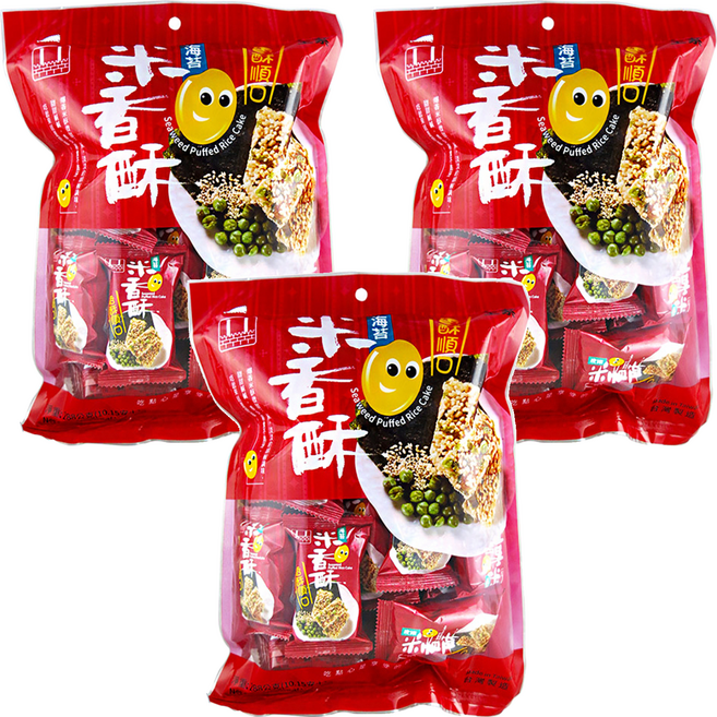 安堡 海苔米香酥, 288g, 3袋