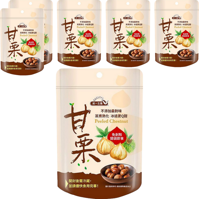 統一生機 甘栗, 150g, 6包