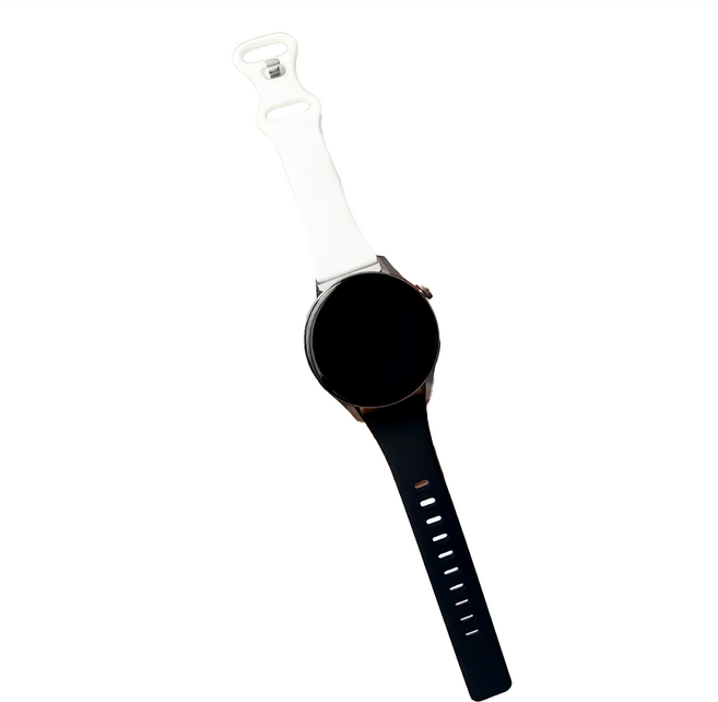 Apollo Life 阿波羅 拼色矽膠小蠻腰錶帶, 黑色 + 白色, 1個
