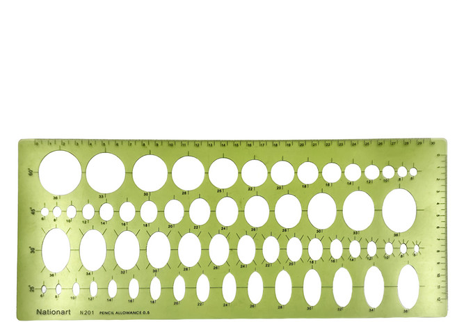 Nationart T05-201 橢圓板, 綠色, 1個