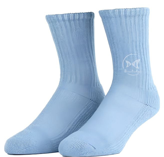 FOOTER Ultra 素色極暖登山羊毛襪 厚氣墊 W191, 1雙, 天空藍